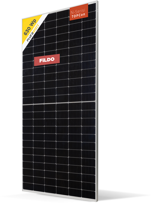 FILDO 610-630 Watt Bifacial TOPCon G2B Half-Cut Güneş Paneli